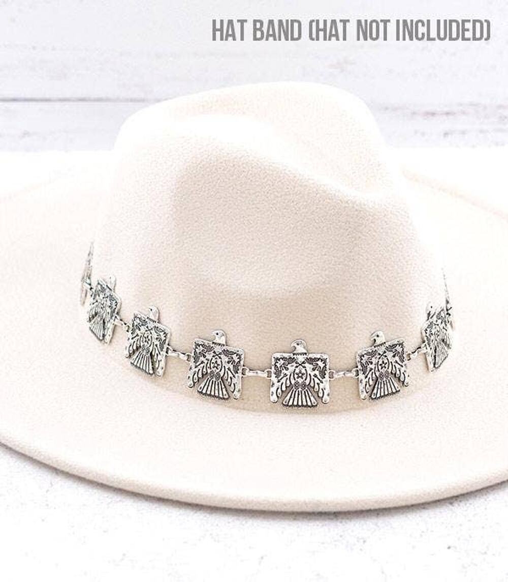 Silver Concho Hat Band | Stretch Western Hat Accessory